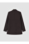 Ozmarka New Season Brown Double-Breasted Collared Women's Blazer Jacket - 8