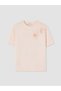 Vizyon New Season Pink Crew Neck Floral Embroidered Women's T-Shirt - 5