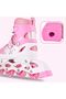 Inline Skates, Girls Pink Adjustable Inline Skates with Light up Wheels, Beginner Roller Skat - 5