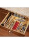 Bamboo Silverware Organizer for Drawer, Expandable Silverware Tray for Drawer, Kitchen Drawer Organi - 5