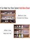 Shoe Slots Organizer, Double Layer Stack Shoe Rack, 50% Space-Saving Storage, Detachable and Combina - 6