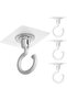 4 Hooks hooks bathrooms kitchens bedrooms offices Rotary ceiling high load-bearing capacity Transparent design required Waterproof hooks suitable 7 x