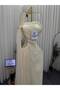 Cream Long Evening Dress - 4