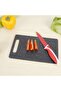 Medium-sized plastic cutting board with marble pattern and non-slip design - 4