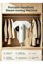2-in-1 portable handheld steam ironing machine can be used for both hanging and flat ironing.