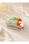 Blue Floral Colorful Knitted Hair Clip