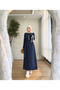 Dilay Striped Belt Detailed Dress - 3