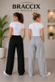 Women's Sweatpants Set of 2 Black Gray Comfort Fit Anti-Sweat - 2