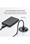 محول USB بثلاثة منافذ مقاس 60 مم لسطح المكتب مع قارئ بطاقات SD وTF للكمبيوتر المكتبي - 5