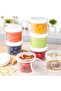 Small Plastic Containers with Screw Lid, 4 Oz Small Food Storage Freezer Containers, Stackable Food - 2