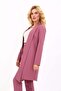 Shawl Collar Long Jacket-Rose - 1001100 - 3