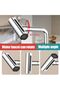 4-Function Kitchen Sink Faucet with Rotating Arm, Multi-Mode Water Flow, Rain Shower Spray, Splash Cleaning Mode, Single Handle Mixer Tap with ABS Copper Connector for Home Kitchen - 4