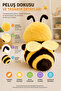40 cm Bee Figured Plush Toy Soft Textured Yellow Brown Adorable Children's Toy Playmate! - 4
