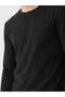 Esvab • Modern & Distinctive Zero Roba Collar Long Sleeve Combed Cotton Men's T-Shirt - 3