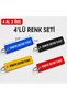 Buy 4 Get 3 Remove before Flight Cloth Keychain Set of 4 Colors – Red, Blue, Black, Yellow – 12 X 3 cm