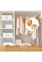 Closet Rod End Support, 20 Sets Wooden Closet Pole Socket with Screws, Quick Removal Stable Support, - 3