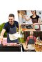 Waterproof Kitchen Apron for Men and Women, Cross Back Adjustable Chef Apron with Towel Loop, 2 Larg - 5