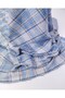 Light Blue Salmon Dark Blue Plaid Jacquard Interlock Fabric Soft and Stretchy Cardigan & Sweater Fabric 150X200