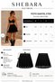 Black Stone-Embellished Flare Shorts Lined Mini Lace Skirt - 6
