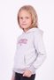 Girl's Printed Kangaroo Pocket Long Sleeve Hooded Sweatshirt