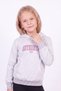 Girl's Printed Kangaroo Pocket Long Sleeve Hooded Sweatshirt - 4