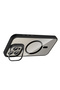 iPhone 15 Pro Max Case with Camera Stand, Magsafe Supported, Transparent Back, Silicone - 4