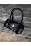 Women's Lock Model Modern Vintage Shoulder Bag - 4