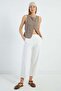 Elastic Waist Pocket Gabardine Trousers