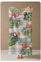 Striped Tropical Flamingo Toucan and Leaf Pattern 70X150 Beach Towel - Digital Printed Bath Towel - 4