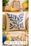 Patterned 1 Piece Throw Pillow Cover 43X43 cm Suede Fabric Decorative Pillowcase with Hidden Zipper (Double-Sided Printed)
