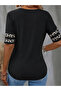 Women's short sleeve v-neck leopard print viscose blouse - 3