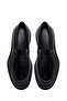 Men's Black Thick Soled Leather Loafer Wm802004Da - 4