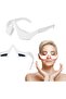 Red Light Therapy Glasses: White Eye Care Device - Puffy Eyes Relief Eye Therapy Device for Eye Strain Relief Dark Circles Reduction
