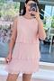 3 Layered Pleated Dress 6Y370