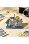 Dubai UAE souvenir fridge magnet, durable metal enamel with Burj Khalifa, Palm Jumeirah, camel. 3D relief D U B A I lettering. Perfect travel memory for home kitchen decor & gifting. - 4
