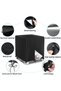 IBC container cover with zipper, 275 gallons/1000 liters, 420D black | Water tank (outdoor use) - 5