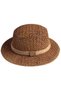 Sun hat - brim approx. 6.5 cm depth 9.5 suitable for head circumference up to 58 women's summer beach vacation protection gardening wide - 2