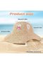 Women's straw hats, sun summer soft-brimmed beach foldable luxurious and fashionable. - 2