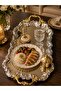Luxury Silver Royal Model Stainless Steel Serving, Promise, Engagement, Tea, Coffee Presentation Tray with Handle - 3