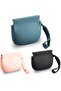 Silicone wallet set 3pc squeeze for coins/keys/lipstick/earphones.