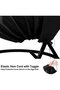 Hanging Patio Chair Cover - Egg-shaped rocking with zipper, durable, suitable for garden furniture, 190 x 115 cm - 2