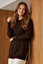 Patterned Mercerized Tunic N3317 Brown - 2