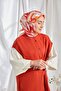 Twill Silk Scarf Abstract Red - 2