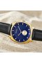 Men's Gold Stainless Steel Watch, Blue Dial | Tr45bm - 6