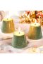 Pearled Candle Wax Sand With 20 Eco Wicks - Green - 1Kg