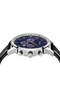 Men's Stainless Steel Watch, Black Leather Band | Trn-43db - 3