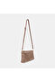Women's Mink Suede Textured Shoulder Strap Handbag - 2