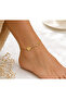 Steel Key Motif Heart Anklet - 3