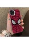 iPhone 11 Pro Compatible Silicone Edge Hard Back Case Couple Spiderman Patterned Phone Case - 3