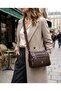 Multi-Compartment Patterned Women's Shoulder Bag - Stylish and Convenient Daily Bag